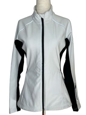 Rossignol Soft Shell Ski Jacket with Full Zip White and Black Size Small